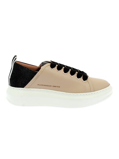 Wembley Woman sneakers da donna in pelle beige ALEXANDER SMITH | E1D26SBKX